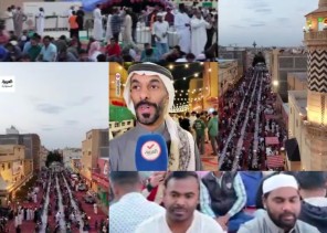 5000 صائم.. شاهد أطول مائدة إفطار  في تاريخ محافظة الخرج بطول 1450 مترا