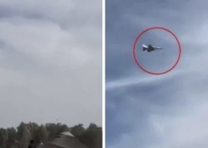 بالفيديو.. مقاتلة إماراتية «F-16» تطارد مسيرة إيرانية فوق شواطئ دبي وتسقطها بعد مناورة مثيرة