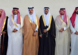 بحضور الشيوخ والأعيان والمسؤولين.. جزاء بن عبيد بن شميلان وأبنائه يحتفلون بزواج أبنهم  ( عبدالمجيد) بالحليفة
