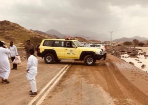 مدني المدينة ينتشل جثة مواطن ويبحث عن مفقود جراء الأمطار