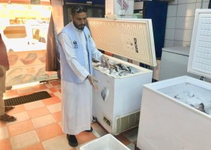 بلدية بارق تصادر ٤٠ كيلو من الأسماك ‬