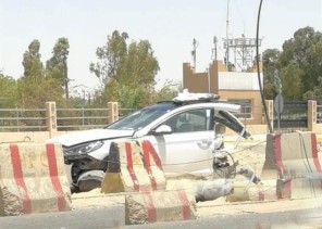 انشطار سيارة إلى نصفين إثر حادث مروع في الهفوف ونجاة قائدها