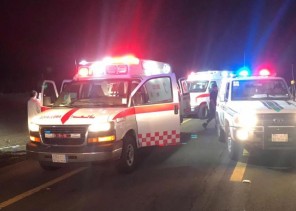 بالصور.. تصادم 7 عربات يصيب 13 شخص في جدة