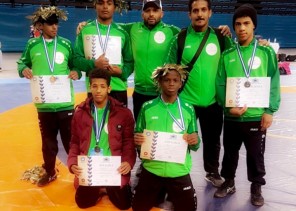 أخضر المصارعة للناشئين يحقق 5 ميداليات في بطولة كأس أكروبوليس الدولية باليونان