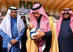 الأمير فيصل بن فهد يدشن دوري مدارس حائل لكرة القدم( صور )