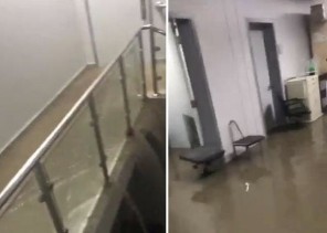 شاهد فيديو متداول لحظة دخول السيول للدور الأرضي في مستشفى الشميسي بالرياض