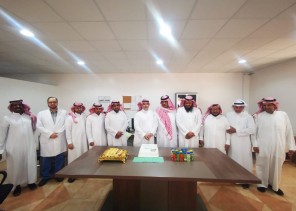 وحدة الخدمات المساندة في البكيرية تقيم حفل معايدة لمنسوبيها