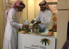 اركان تعريفي بالخدمات المساندة بمهرجان التمور بالأحساء