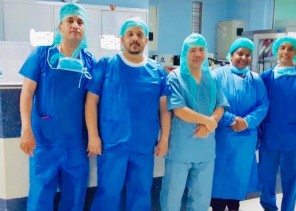 إنقاذ حياة مصاب بنزيف داخلي وتهتك بالحجاب الحاجز