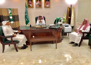 رئيس مركز الجعافرة يستقبل قائد ومعلمي مدرسة جريبة الابتدائية والمتوسطة