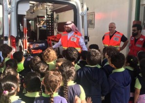قسم التوعية والإعلام بهيئة الهلال الأحمر السعودي بمحافظة جدة يزور مدارس الفيصل العالمية