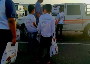 براعم املج يشاركون بأعداد وتوزيع افطار صائم