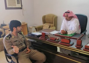 رئيس مركز الحرة يستقبل مدير مرور املج