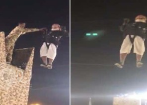 شاهد.. مُسن يحبس أنفاس زوار “الجنادرية” بالمشي على الحبل ضمن عروض جناح “أمن الدولة”