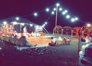 حضور مميز لديوان الشيخ سلوم بن محمد بن خلف في مهرجان الجبل الأبيض