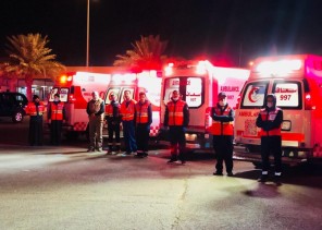 الهلال الأحمر بالجوف يستنفر المراكز الاسعافية لحريق الصناعية الجديدة بسكاكا