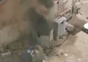 شاهد .. لحظة انفجار الكبائن الرئيسية المغذية لحي جرول بمكة
