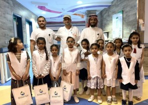 براعم التطوع يزورون اصحاب الاسره البيضاء بمستشفى املج العام