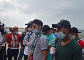 ضمن فعاليات أسبوع البيئة ” حملة تنظيف الشاطئ الشمالي و الجنوبي بجازان”