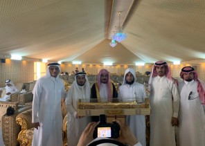 فرع وزارة العدل بمنطقة جازان يكرم الشيخ ناصر الحكمي بمناسبة تقاعده