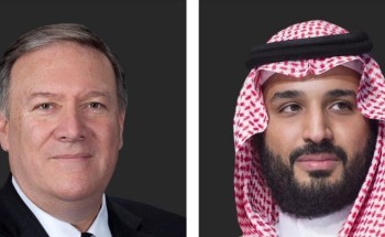 ولي العهد يتلقى اتصالاً هاتفياً من وزير الخارجية الأمريكي