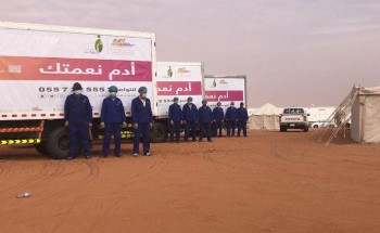 “خيرات”: فرق ميدانية تباشر مهام حفظ النعمة بمهرجان الإبل