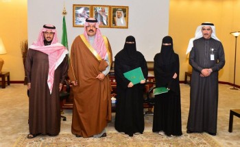 أمير حائل يكرّم ممرضتين وطالب طب لمساهمتهم في إسعاف مصاب بحادث مروري( صور )