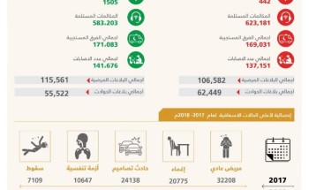 الهلال الأحمر السعودي ينقل أكثر من(65) الف حالة بمنطقة الرياض