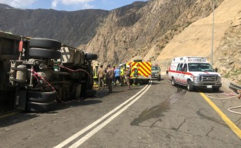 احتجاز سائق باكستاني ف حادث انقلاب