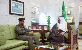 سمو أمير الرياض بالنيابة يستقبل نائب مدير شرطة الرياض المكلف