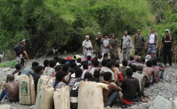 بالصور.. دوريات محافظة الداير تعيش يوم الوطن بعين راصدة ويد ضاربة وتحبط تهريب ٤ ألف حزمة قات وممنوعات ومتسللين