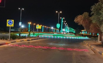 بلدية صوير تنفذ وسائل السلامة المرورية في الشوارع و الميادين