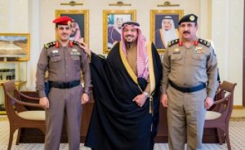 أمير القصيم يقلد مدير شعبة أمن الإمارة العقيد المطيري رتبته الجديدة