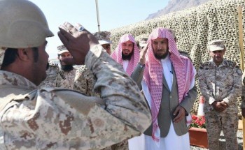 الشثري يزور قوات الحرس الوطني المرابطة بالحد الجنوبي