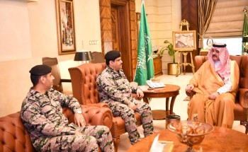 الأمير مشعل بن ماجد يستقبل نائب مدير عام السجون ومدير سجون منطقة مكة المكرمة