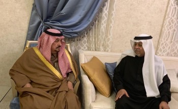 سمو أمير الرياض يقدم العزاء في وفاة شقيقة حيدر المؤنس – رحمها الله –