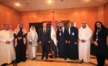 السفير المصري يستقبل وفد المنظمة العربية للسلام والتنمية اليوم الخميس بالعاصمة السعودية الرياض