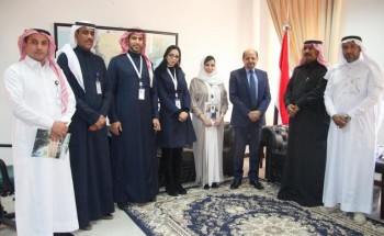 السفير اليمني بالسعودية يستقبل بمكتبه بحي السفارات بالرياض وفد المنظمة العربية للسلام والتنمية مساء اليوم