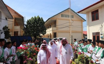 العامري : يتفقد معهد خادم الحرمين الشريفين في بندا أتشيه بإندونيسيا