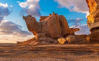 بالصور.. “صخرة الجمل البارك “.. تحفة نادرة تجذب السياح في الوجه بتبوك