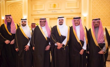الأمير نايف الشعلان والأمير سعود الشعلان يشرفان حفل زواج الأمير خالد بن سلطان