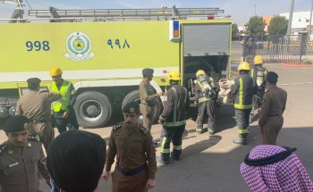 هيئة الأمر بالمعروف بمحافظة طبرجل تطبق فرضية الحريق والإخلاء الافتراضي