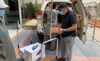 ورود نوارة التطوعي يوزع 300 سلة رمضانية جديدة ضمن مبادرة “جسر المحبة”