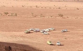 مدني حائل : انقاذ شخص احتجز في قمة جبال قرب مركز طابه