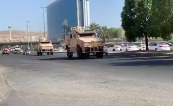 شاهد.. قوات الحرس الوطني تغادر مدينة مكة بعد مشاركتها في تطبيق “منع التجول”