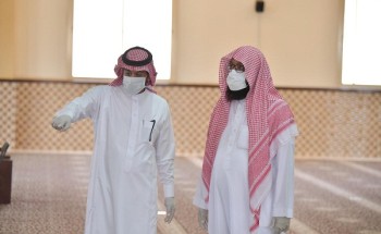 مدير فرع الشؤون الإسلامية بالباحة يتفقد الإجراءات الاحترازية بجامع الملك فهد