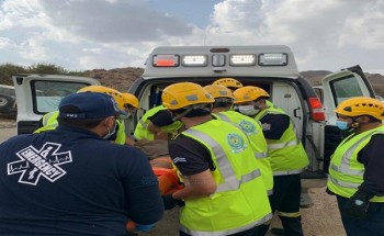 مدني ميسان ينقذ مواطن سقط بقمة منحدر جبلي وعر بالسحن بني سعد