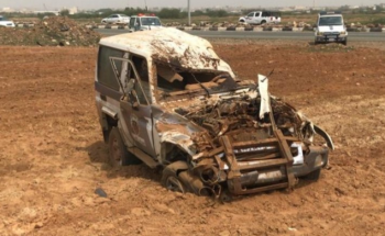 إثر انقلاب دورية أمنية في جازان .. وفـاة رجل أمن وإصابة آخر