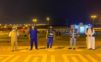 التطوع الصحي بصحة حفر الباطن يشارك الأهالي باليوم الوطني الـ90 وفق الإجراءات الاحترازية