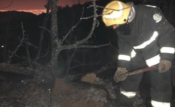 الدفاع المدني يكشف أخر تفاصيل حريق السودة ومحاولة إخماده